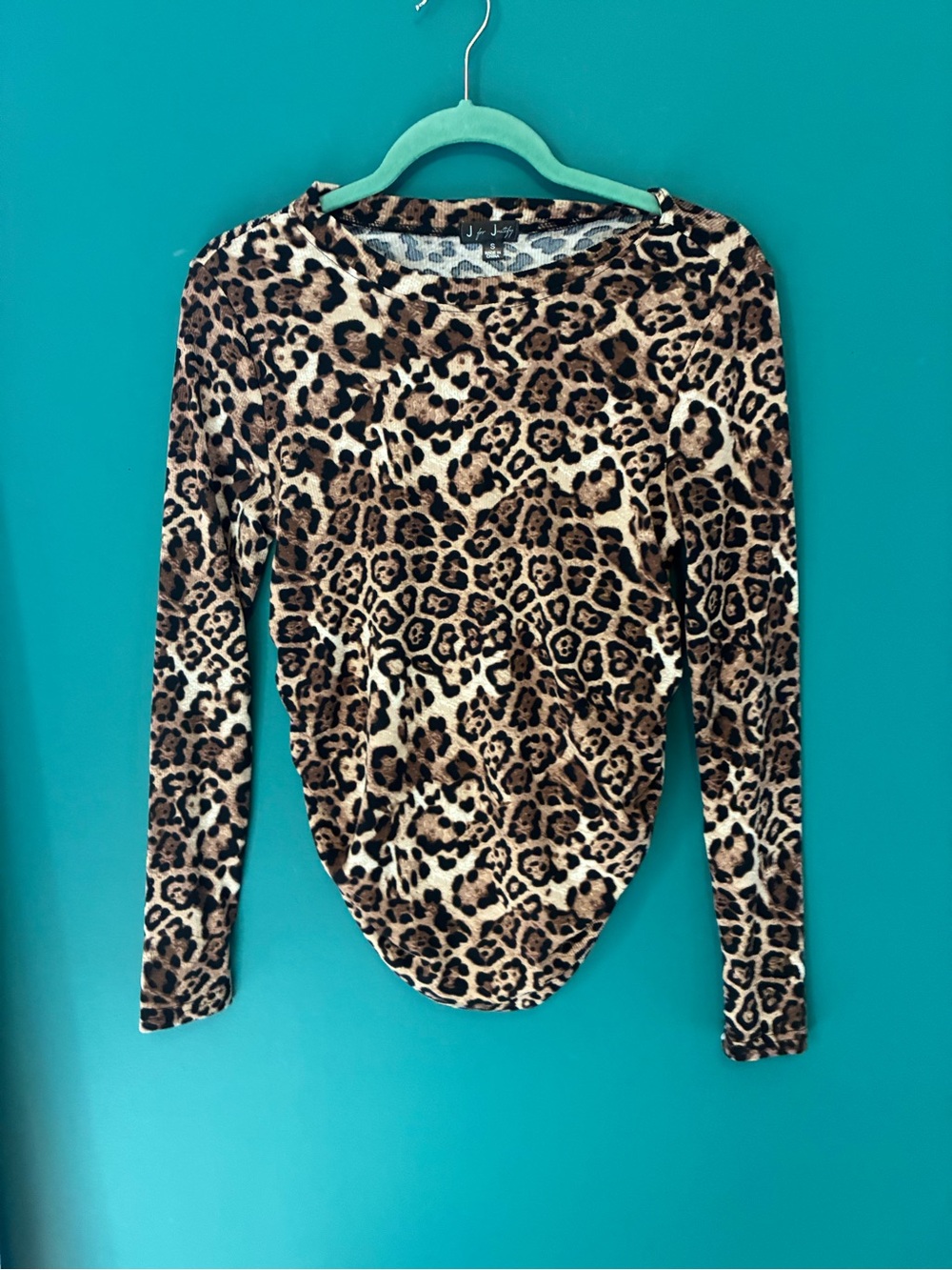 Maternity - Leopard Print Long Sleeve Top - Brown